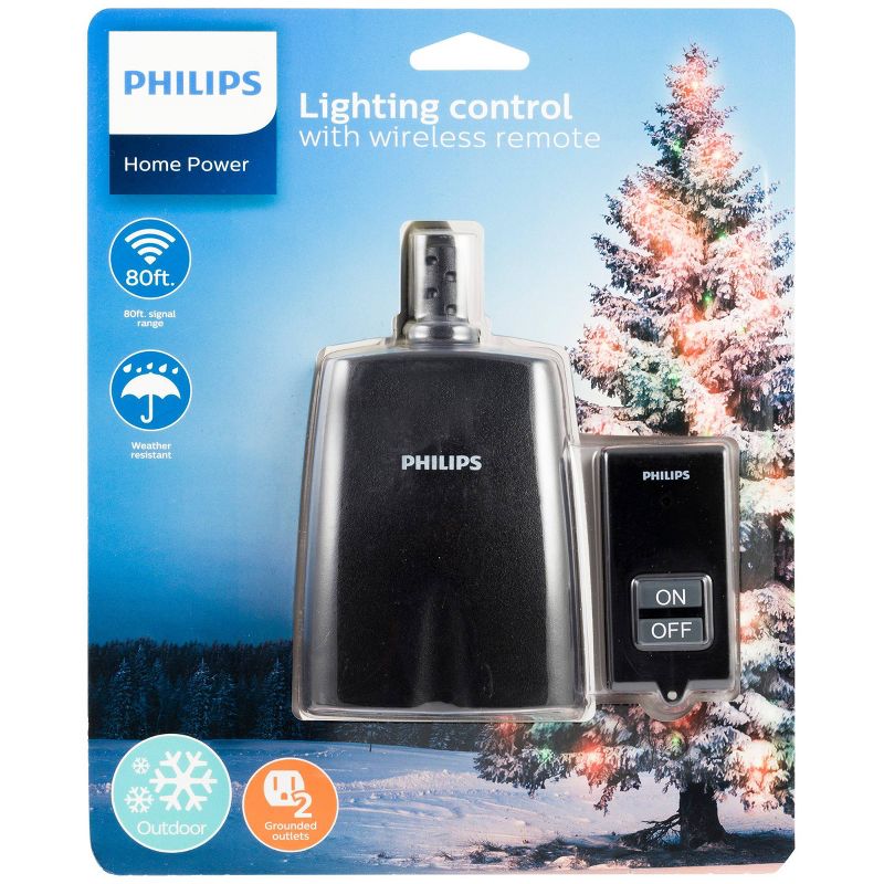 Philips 2 Outlet Phillips Outdoor ON/OFF Remote Lighting Control, 3 of 7