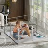 Artloge 6-10 Panels Large Heavy Duty Acrylic Dog Playpen Puppy Fence Safest Pet Enclosure Fertility Cage with Aviation Aluminum Frame & Waterproof Pad - 2 of 4