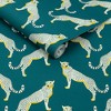Nicole Miller Guepardo Teal Peel & Stick Wallpaper - 3 of 4