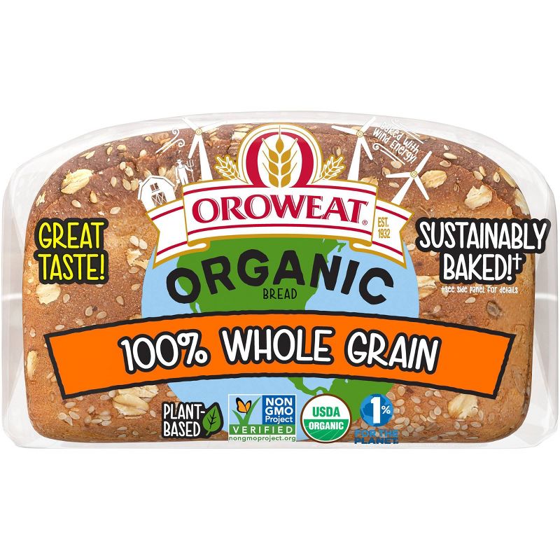 Oroweat Organic 100% Whole Wheat Bread - 27oz, 5 of 12
