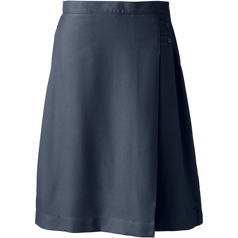 Lands' End Lands' End School Uniform Women's Solid A-line Skirt Below the Knee, 1 of 3