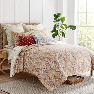 Emel Red Quilt Set - Levtex Home - 1 of 1