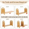 Attop Bamboo Tabletop Bookshelf - Expandable Desktop Bookcase - No Tools Required to Assemble This Desk Bookshelf - Sturdy Desktop Book Shelf - 4 of 4