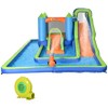 Outsunny 5 in-1 Kids Bounce House with Two Slides, Pool, Trampoline, Climbing Wall, Cannon, Inflatable Water Slide with Blower, Bag, for 3-8 Years Old - 3 of 4