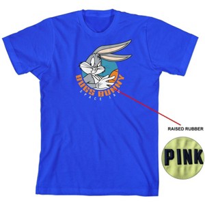 Space Jam Serious Bugs Bunny Boy's Royal Blue T-shirt - 1 of 1