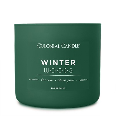 Winter Woods Green Soy Triple Wick Scented Jar Candle