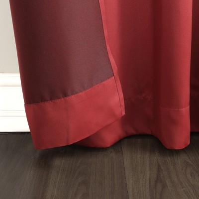 Brick Red Room Darkening Grommet Curtain Panel, 40 x 84 Inch