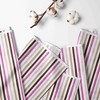 Bacati - Mod Dots/str Pink/Choc Laundry Hamper with Wooden Frame - 3 of 3
