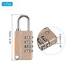 Unique Bargains Locker Luggage Bike 4 Digit Combination Lock with Security Cable Set - 2 of 4