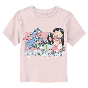 Lilo & Stitch Music Lovers  T-Shirt - Light Pink - 5T - 1 of 3