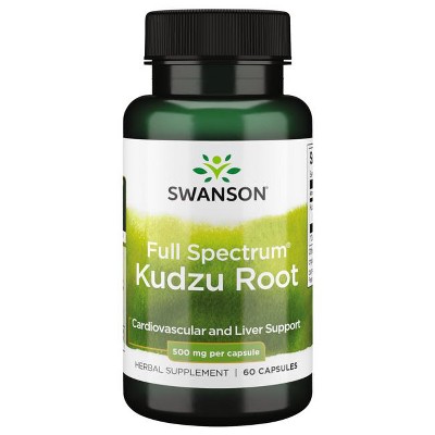 Swanson Herbal Supplements Full Spectrum Kudzu Root 500 mg 60 Caps.