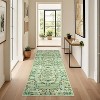 Rug for Living Room,Floral Print Area Rugs,Washable Non-Slip Modern Stain Resistant Low-Pile Carpet for Bedroom Dining Nursery Mat with Rubber Back - 3 of 4