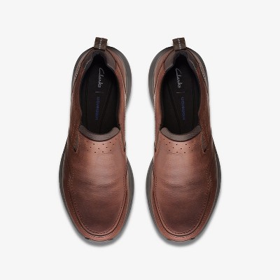 Clarks Mens Wave 2.0 Edge Brown Oily Sneakers 9 Medium — фото 6