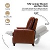 Set of 2 Theresa Modern Upholstery Genuine Leather Recliner with Nailhead Trim for Living Room and Bedroom| ART OF LIVING DESIGNS - 4 of 4
