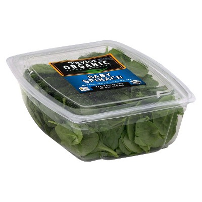 Taylor Farms Organic Baby Spinach - 5oz Package