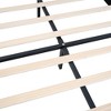 Okak Modern Platform Bed Frame with Upholstered with Linen Fabric Button Tufted Headboard Wood Slats No Box Spring Needed Easy Assembly - 4 of 4