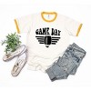 Simply Sage Market Women's Football Game Day Stripes Short Sleeve Ringer Tee - 2 of 3