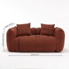 LOVMOR 66.14"Soft beanbag chair with high resilience foam core for two people,Yellow - 3 of 4