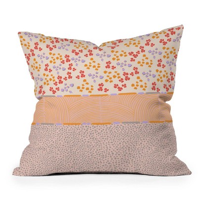 16"x16" Iveta Abolina Cosette Square Throw Pillow Blush - Deny Designs