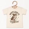 The Juniper Shop Hootin' Leads To Hollerin' Owl Toddler Short Sleeve Tee - 2T - Cream - 2 of 4