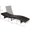 Tangkula Patio Adjustable Rattan Chaise Lounge Chair Folding Reclining Wicker Chair - 2 of 4
