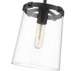 Callista Mini Pendant Light - 1-Bulb, Glass Shade, Dimmable, Damp Rated, 7.5" x 11" - 3 of 4
