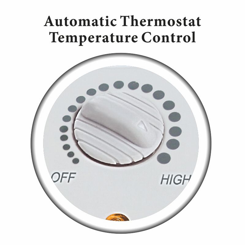 Portable Fan Forced Radiant Heater with Thermostat, 4 of 5