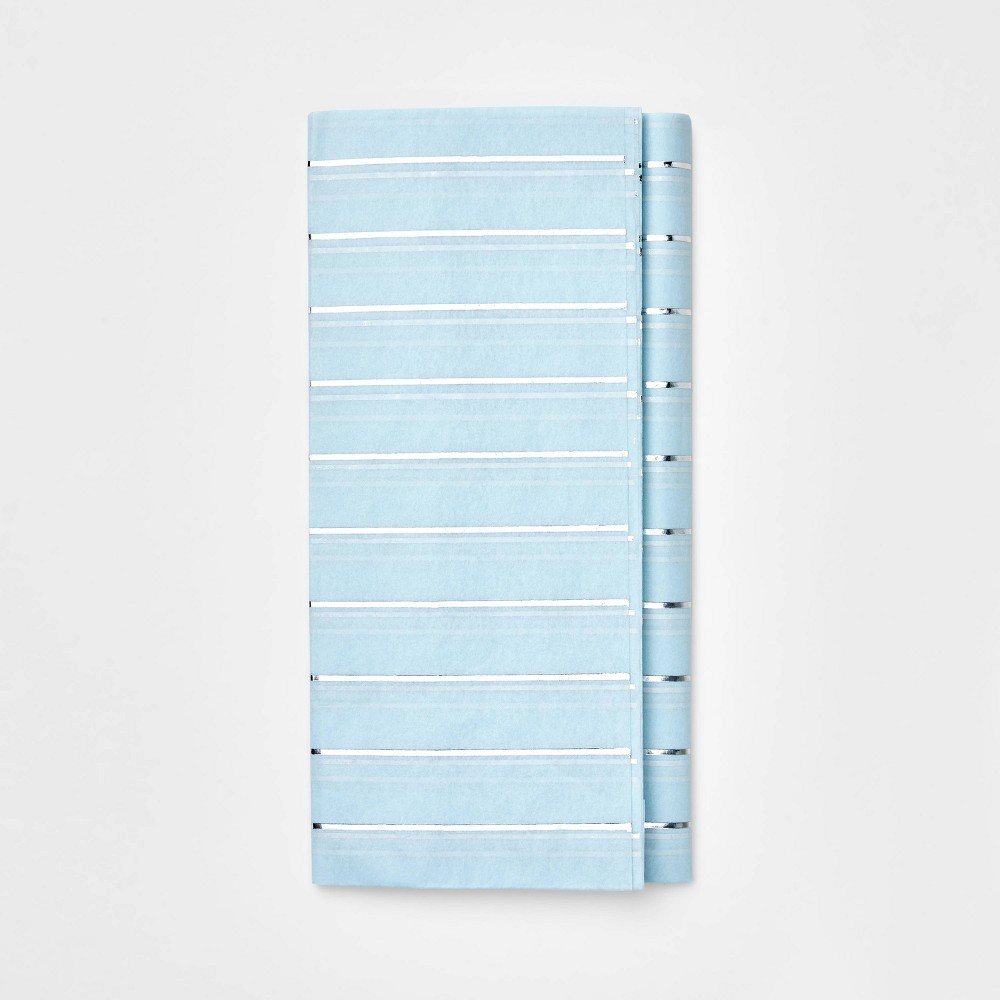 Photos - Other Souvenirs 6ct Stripe Pegged Tissue Paper Blue - Spritz™