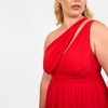 Rebdolls Women's Georgia Chiffon One Shoulder Maxi A Line Dress - 4 of 4