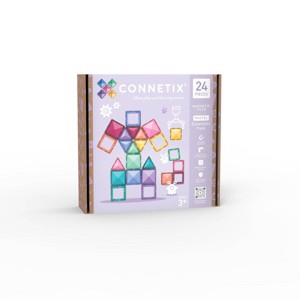 CONNETIX Magnetic Tiles Pastel Essentials Pack Building Blocks 24pc - 1 of 4