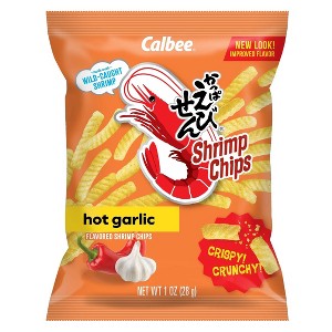 Calbee Hot Garlic Flavor Shrimp Chips - 3.3oz - 1 of 4