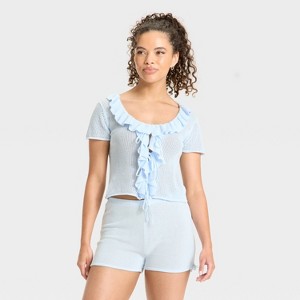 Women's Ruffle Tie Cardigan - Wild Fable™ - 1 of 3