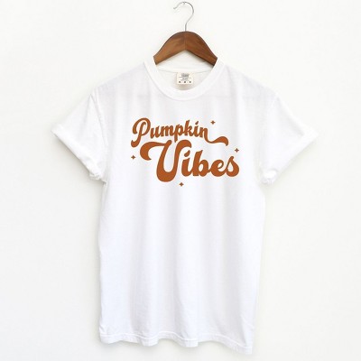 Simply Sage Market Women's Pumpkin Vibes Stars Short Sleeve Garment Dyed Tee