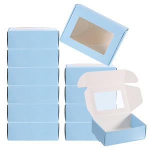 Unique Bargains Homemade DIY Craft Paper Soap Boxes with PVC Window 30 Pcs - 1 of 4