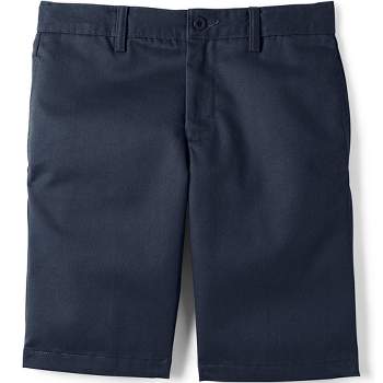 Lands' End School Uniform Kids Cotton Plain Front Chino Shorts