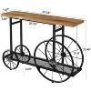 Tribesigns 47.2" Industrial Console Table, Entryway Table with Metal Mesh Storage Shelf, 2-Tier Sofa Table for Living Room, Hallway, Foyer - 3 of 4