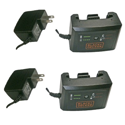 Black and Decker 2 Pack Genuine OEM Replacement Chargers 90604879-01-2PK