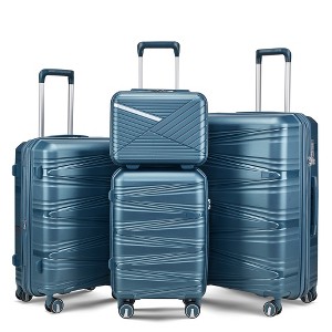 YONWAY 4 Piece Luggage Set, Expandable Carry On Luggage Set Hardshell, with TSA Lock & Spinner Wheels - 1 of 4