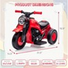 Kids Electric Motorcycle with Bubble Function, 6V Battery Powered Ride On Motorbike Toy w/LED Headlights - 4 of 4