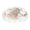 Airsurfer 19" Caged Ceiling Fan Enclosed Low Profile Ceiling Fan with Lights and Remote Control,Light Memory Function - 3 of 4