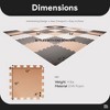BalanceFrom Fitness Thick Non Slip Interlocking EVA Foam Kids Puzzle Home Floor Exercise Play Mat Set - 4 of 4
