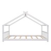 NicBex Twin/Full Size Montessori Toddler Floor Bed with House-Shaped Design for Kids/Boys/Girls,Wood Slats Support,No Box Spring Needed,Easy Assembly - 4 of 4