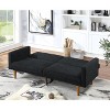 CAVINAS Modern Adjustable Sofa Bed Convertible Folding Couch with Wooden Leg for Apartment, Living Rooms - 4 of 4