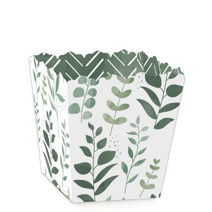 Big Dot of Happiness Boho Botanical - Party Mini Favor Boxes - Greenery Party Treat Candy Boxes - Set of 12 - 1 of 4
