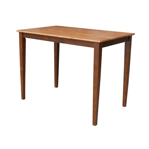 International Concepts Solid Wood Top Table with Shaker Legs