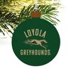 Loyola University Maryland Greyhounds Logo Wood Christmas Tree Holiday Ornament - 4 of 4