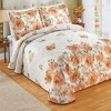 Collections Etc Lovely Maeve Floral Print Quilted Bedspread - 2 of 3