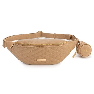 Luli Bebe Monaco Sling Bag, Luxury & Stain Resistant Quilted Exterior, Made From Eco-Friendly Vegan Leather, For Travel & Everyday Use - 1 of 4