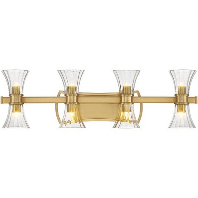 Savoy House Bennington 8 - Light Vanity in  Warm Brass