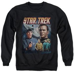Men's Star Trek The Original Series Retro Poster Crewneck Sweatshirt - 1 of 4